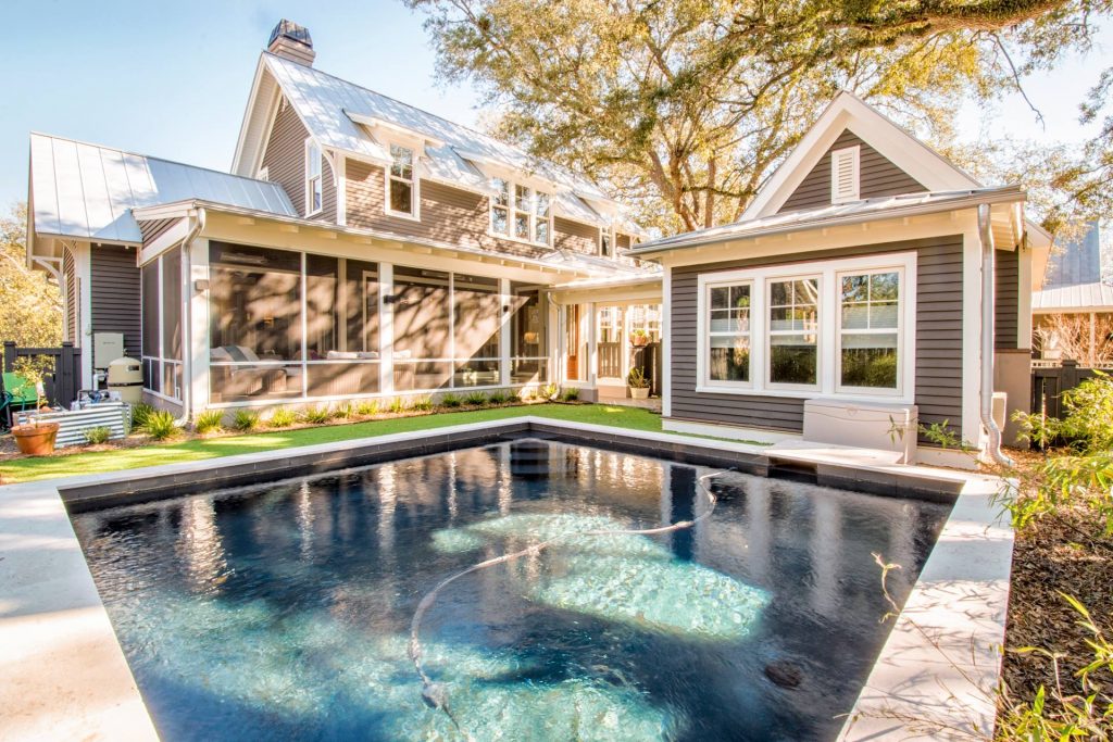 nice back yard with a pool